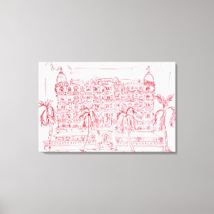 Toile Hôtel Carlton, Cannes, France