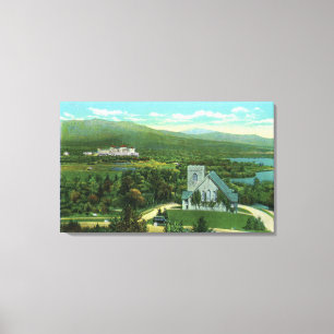 Toile Hôtel de Mt Washington, vue de chapelle de