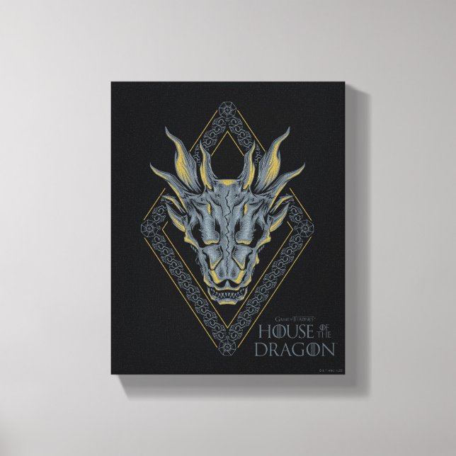 Toile HOUSE of the Dragon | Skull Diamond Crest (Recto)