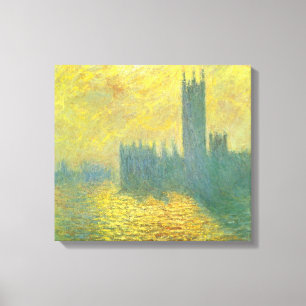 Toile Houses of Parliament, ciel orageux de Claude Monet