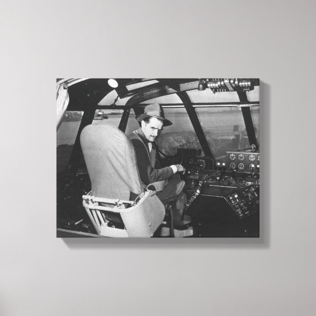 Toile Howard Hughes dans l'épicéa Oie Plan en bois (Recto)