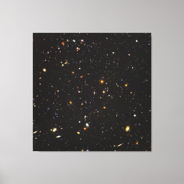 Toile Hubble Ultra Deep Field Vue de 10 000 Galaxies (Recto)