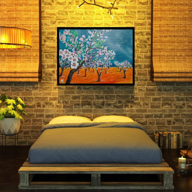 Toile Huerto de Almendros Tableau de Alfred Fox (Not Actual Size)