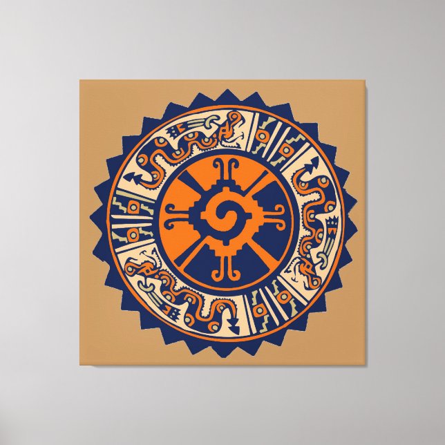 Toile Hunab Ku divinité maya (Recto)