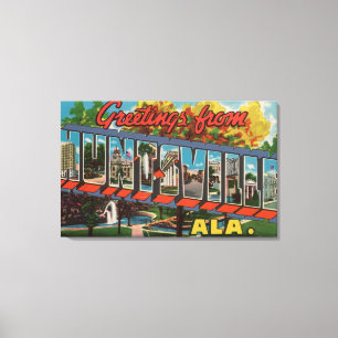 Toile Huntsville, Alabama - grandes scènes de lettre