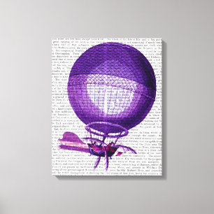 Toile Hydrogène Blanchard (violet) Ballon à air chaud 3