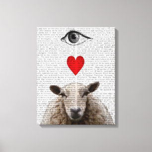 Toile I Heart Ewe