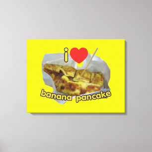 Toile I Love (Coeur) Banana Pancake ... Thai Street Food