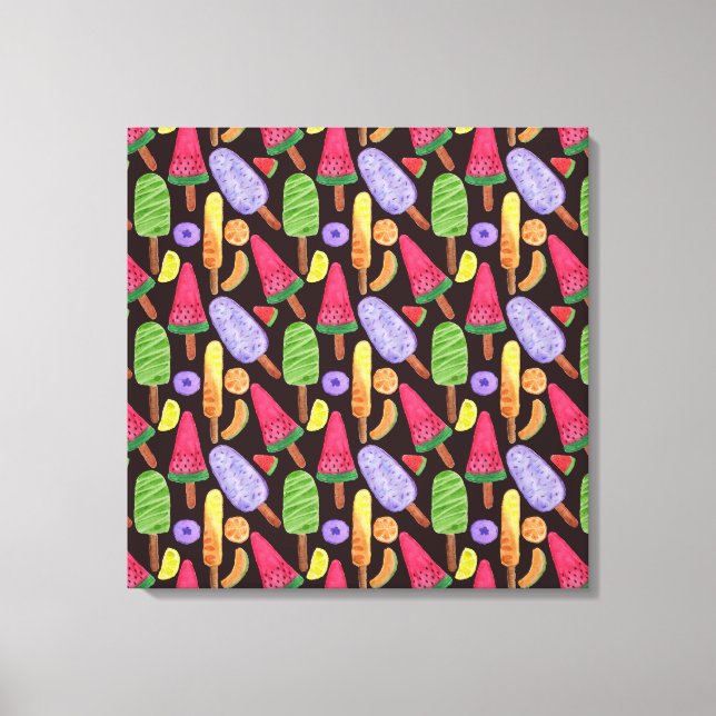 Toile Ice cream pattern | Lollies pattern | lollipop 4 (Recto)