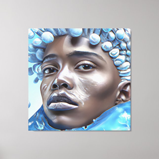 Toile Ice Prince Melanin Black Boy Magic Bruh Winter Bro (Recto)