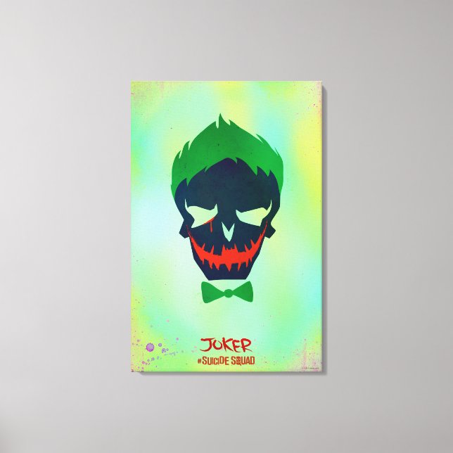 Toile Icône de tête de joker du peloton | de suicide (Recto)