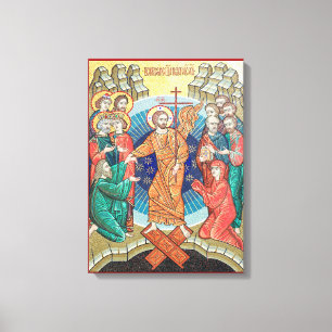 Toile Icône mosaïque russe