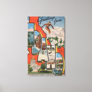 Toile Idaho (Ski)Grandes Scènes De LETTREIdaho