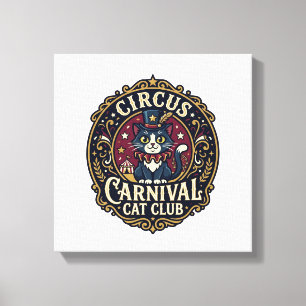 Toile Idée cadeau pour papa de chat de carnaval du cirqu
