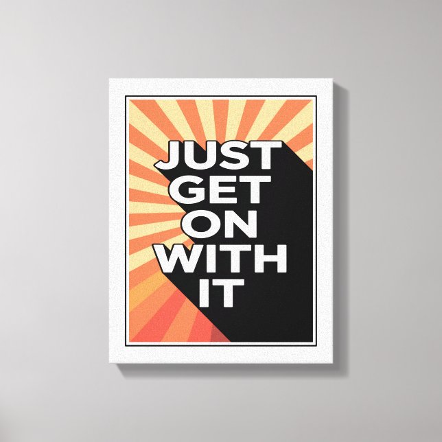 Toile Il Suffit D'Être Inspiré Par La Motivation (Recto)