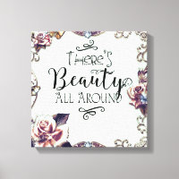 Il y a de la beauté partout Papillons et roses
