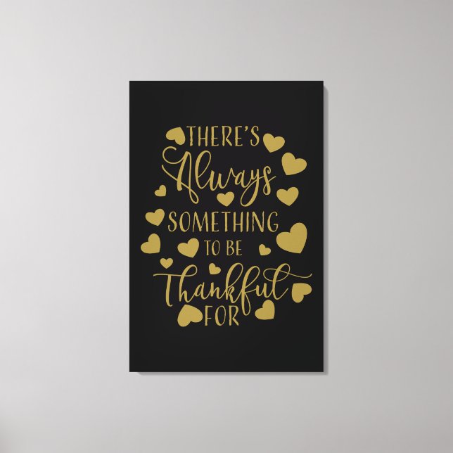 Toile il y a toujours quelque chose à remercier (Recto)