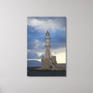 Toile Île grecque de Crète et vieille ville de Chania 