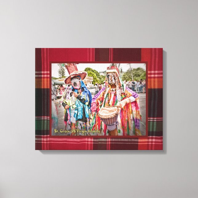 Toile Îles Vierges américaines Masqueraders Sainte-Croix (Recto)