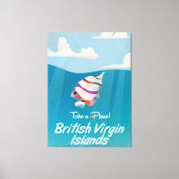 Îles Vierges britanniques Vacances Vintages Poster