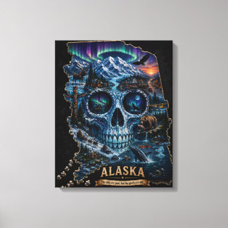 Toile Illusion de crâne d'Alaska | État d'esprit de l'as