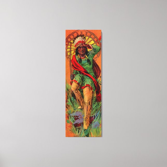 Toile Illustration amérindienne amérindienne de 1919 (Recto)