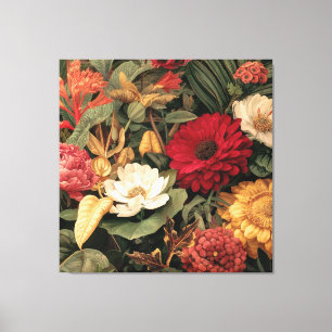 Toile Illustration botanique vintage