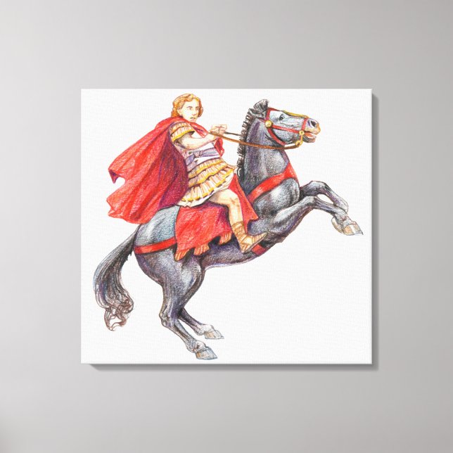 Toile Illustration d'Alexandre le Grand (Recto)