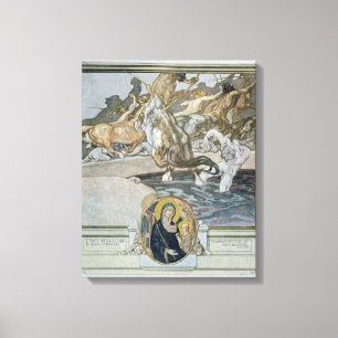 Toile Illustration de Comedy divin de Dante '
