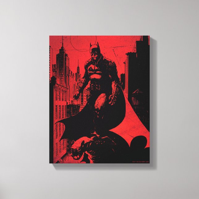 Toile Illustration de la bande dessinée de Batman (Recto)