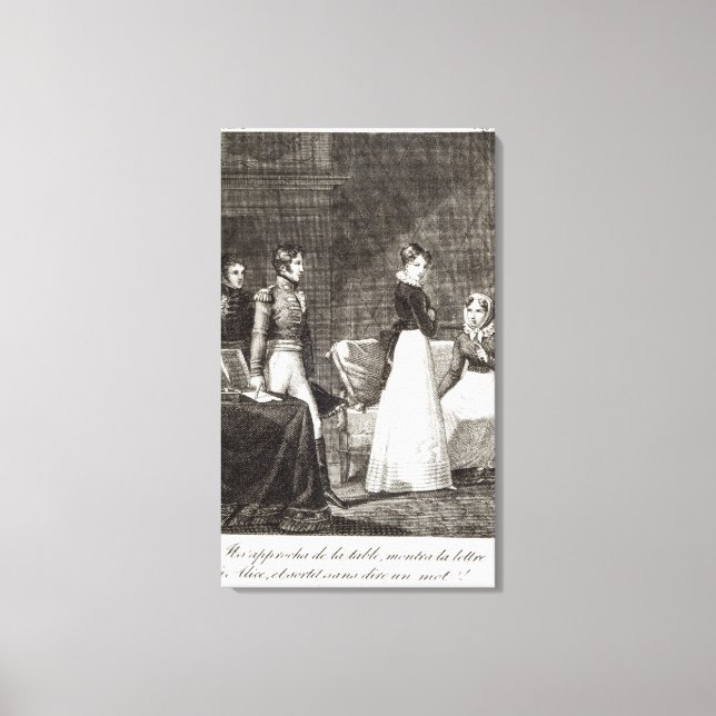 Toile illustration de "La Famille Elliot" (Recto)