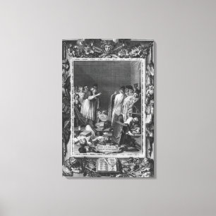 Toile Illustration de "Le Lutrin" par Nicolas