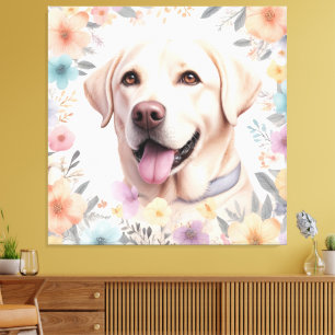 Toile Illustration de l'extracteur floral Whimsical Labr