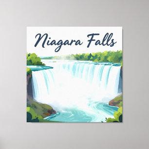 Toile Illustration de paysage pictural des chutes du Nia