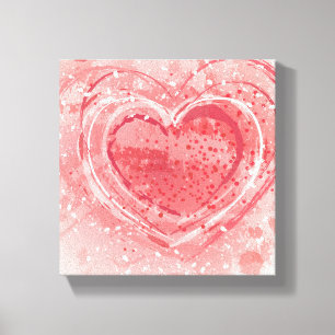 Toile Illustration de Saint-Valentin