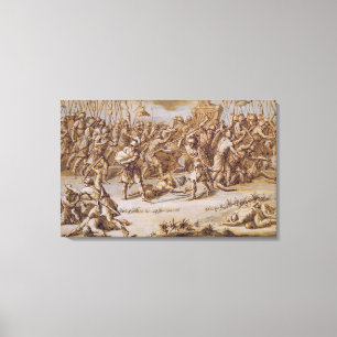 Toile Illustration de 'The Iliad', 1760 (stylo et encre)