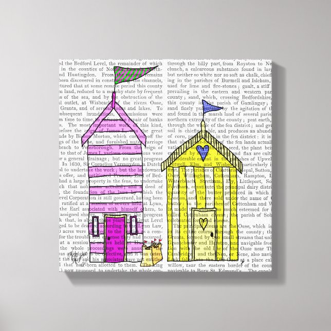 Toile Illustration des Beach Huts 3 (Recto)