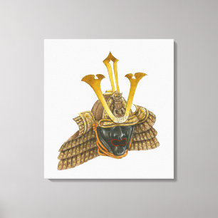 Toile Illustration du casque samouraï du XVIe siècle