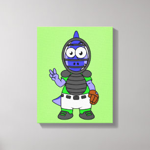 Toile Illustration D'Un Capteur De Baseball Parasaurolop