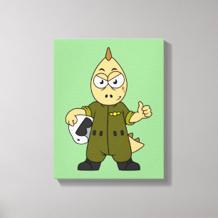 Toile Illustration D'Un Pilote À Jet Allosaurus.