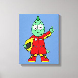 Toile Illustration D'Un Pilote De Voiture De Course Allo