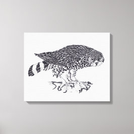 Toile Illustration en noir et blanc de la Fauche de Brua