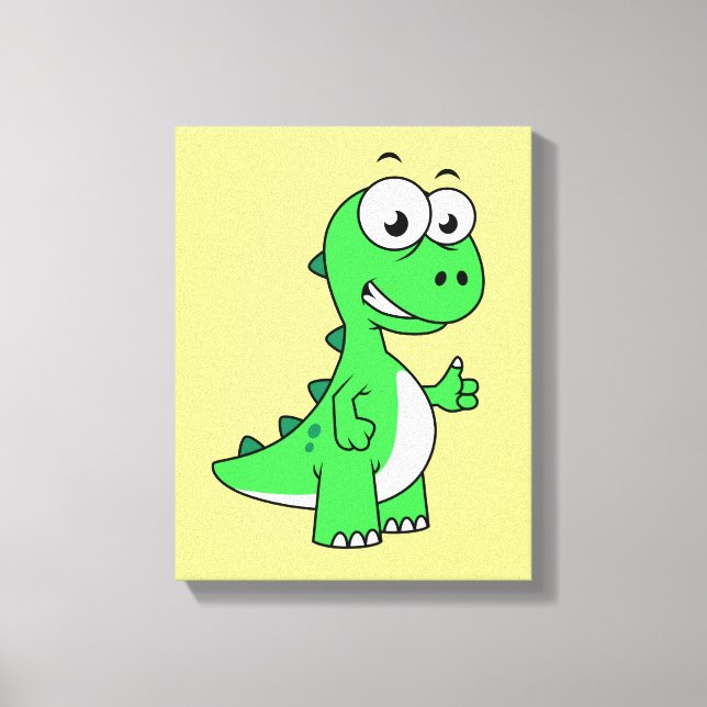 Toile Illustration Mignonne Du Tyrannosaurus Rex. 2 (Recto)