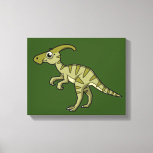 Toile Illustration Mignonne D'Un Parasaurolophus Dinosau