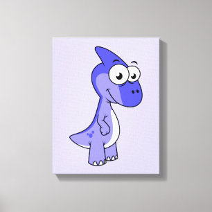 Toile Illustration Mignonne D'Un Parasaurolophus Dinosau