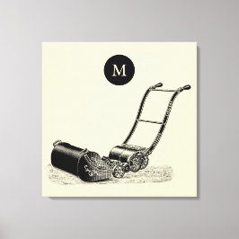 Toile ILLUSTRATION vintage Monogramme C de la tondeuse d