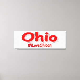Toile "#iLoveOhioan" Joli design. Acheter maintenant