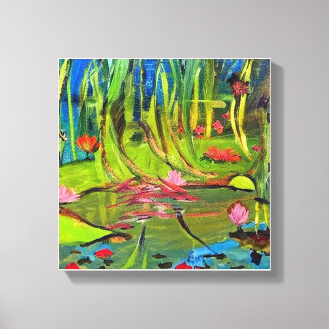 Toile Image : A beautiful lagoon. (Recto)