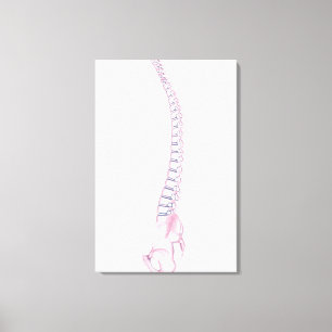 Toile Image conceptuelle de l'épine dorsale humaine 3