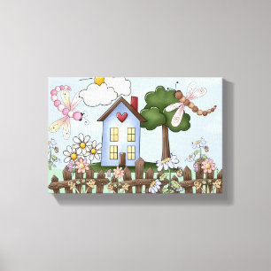 Toile Image d'art populaire du pays